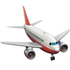 Obraz premium an airplane on a white background