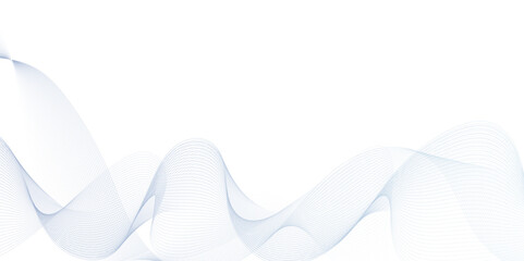 Abstract blue wavy lines Digital frequency track equalizer background. Curved wave smooth stripe seamless pattern. Wave lines created using blend tool. graphic design template banner business wave.