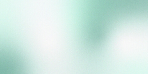 Vintage green and light-white color abstract grainy soft noise effect pattern gradient background. Vintage, green, white Gradient Textured Paper and Canvas Pattern for Artful Wallpaper, Fabric Design.