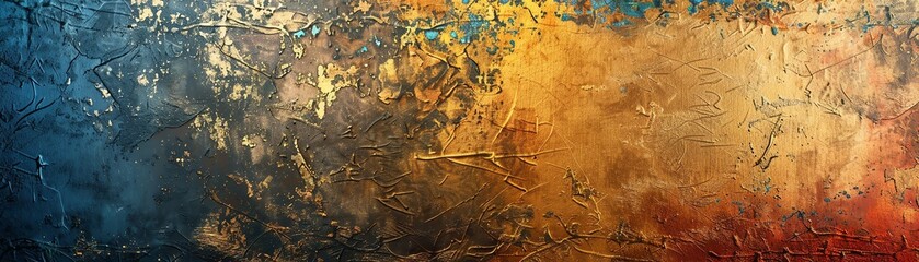 Naklejka premium Abstract background with blue, yellow, and red hues.