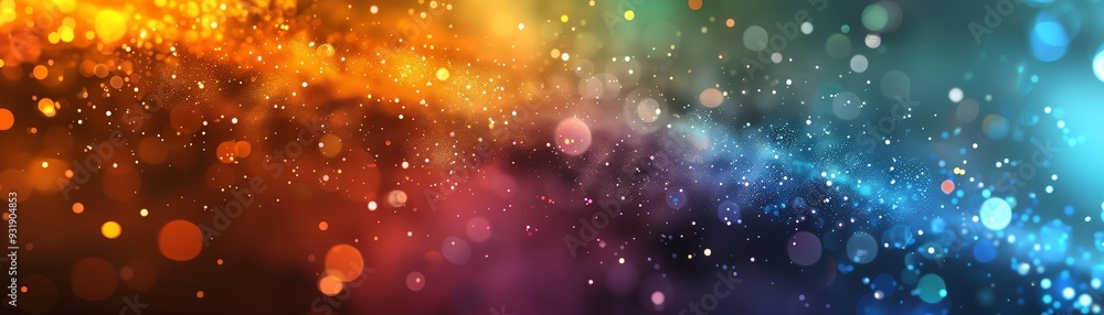 Aufkleber abstract colorful background with bokeh lights.