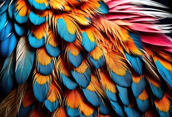 Obraz premium stunning close views detailed animal designs showcasing vibrant colors intricate patterns captured high definition, texture, artwork, nature, fauna