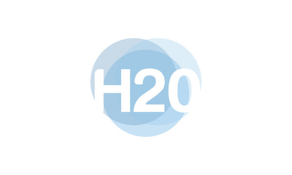 H2o logo, H20 Water Bubble Abstract Logo water wave logo vector, aqua logo, 