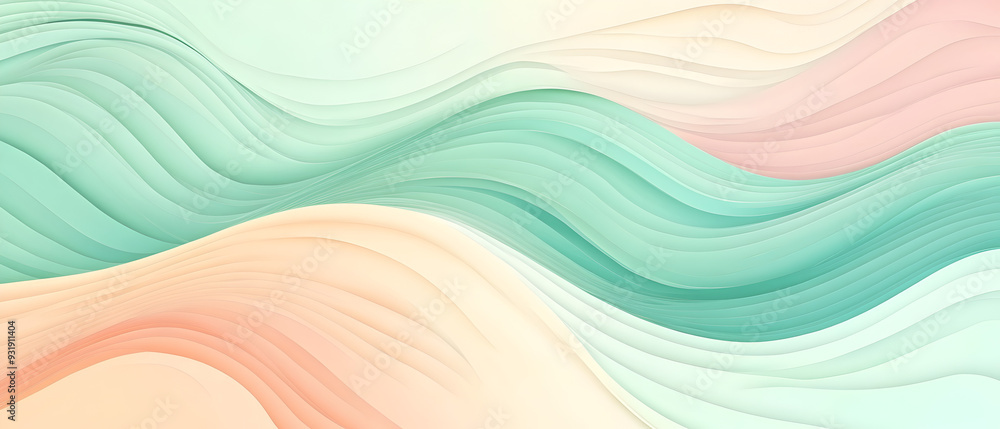 Poster abstract horizontal background with colorful waves. trendy vector illustration in style retro 60s, 7