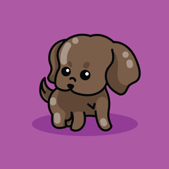 Illustrations of cute dogs in poses suitable for t-shirt designs and unique logos