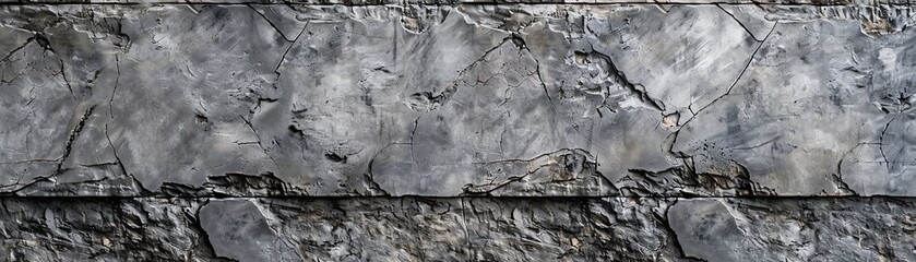 Close up of rough, gray rock surface.
