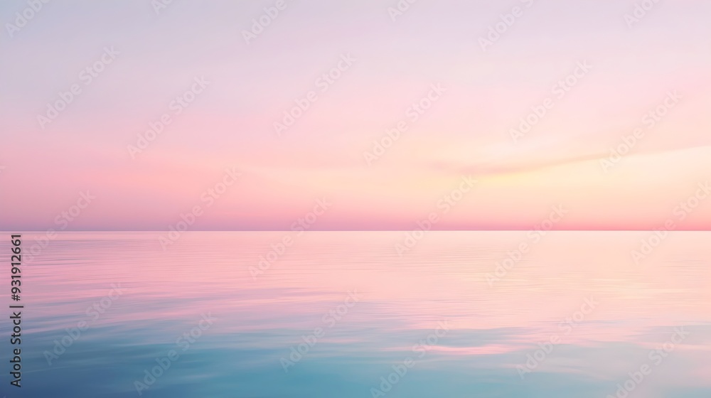 Aufkleber soft pastel gradient background with calming harmonious visual vibes
