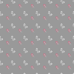   Free   vector Flat small flowers pattern design