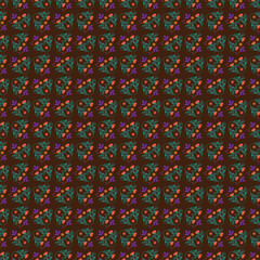   Free   vector Flat small flowers pattern design