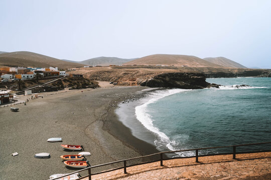 Ajuy Playa de arena negra Fuerteventura Islas Canarias