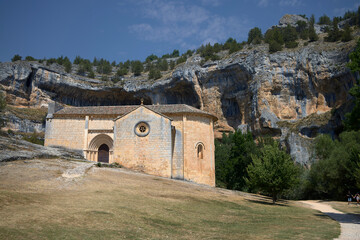 Burgos (Spain), August 12, 2024. Hermitage of San Bartolomé. It has been declared a site of...