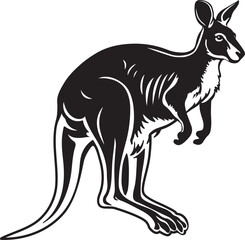 kangaroo silhouette vector Illustration 