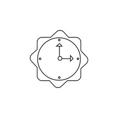 alarm clock vector type icon