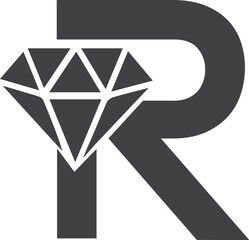 Diamond R logo design. R logo vectors. Luxury Diamond R logo vectors. Jewelry R logo design. R logo design. R logo vectors. Crown R logo design. Creative R logo design. Wing R logo design.