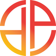 Obraz premium Letters DP logo design. PD logo vectors. Circle DP logo design. PD monogram. Simple P logo vector. D icon royalty