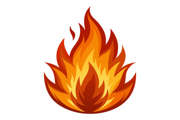 Realistic Fire Vector Illustration | SVG & Cricut Cut Files | Flame Clipart & T-shirt Graphics