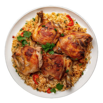 A plate of Kabsa. Arab Food 