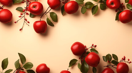 generated illustration of National Apple Day on 21st September