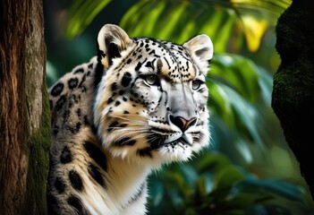 Fototapeta premium stunning imagery endangered animals thriving their natural habitats amidst lush landscapes diverse ecosystems, wildlife, biodiversity, conservation, flora