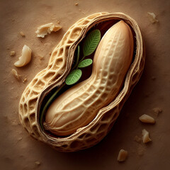 Growing Peanuts in a Sunny Field During Late Summer Harvest Season