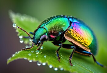 Naklejka premium stunning macro capturing animals their natural habitat vibrant details intricate features, wildlife, nature, insect, bird, mammal, reptile, amphibian