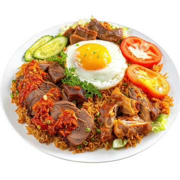 A plate of Kabsa. Arab Food 
