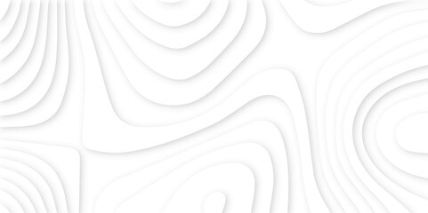 Abstract White paper cut background with lines.3d realistic papercut decoration textured with wavy layers. modern wallpaper texture and 3d realistic design use for banner flyers, posters.	