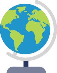 globe on the world map