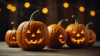 halloween pumpkin on a black background