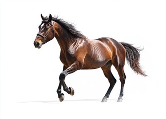 Obraz premium Transparent cutout of a horse on a white background