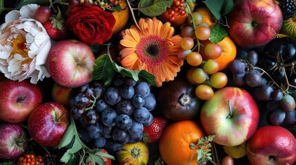 Flowers and fruits of the Mediterranean region