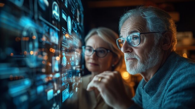 Senior Couple Digital Tech.