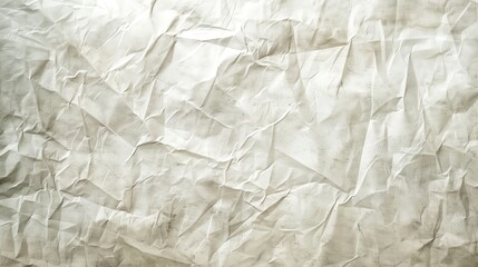 Obraz premium Crumpled sheet of white old paper with defects
