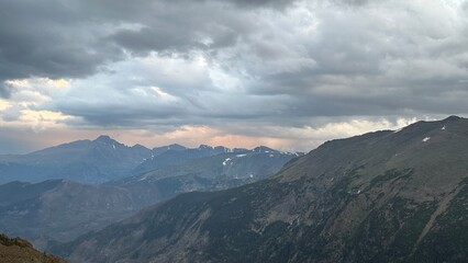 clouds over the mountain