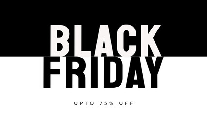 Black Friday Sale Promotion black and white