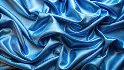 Fototapeta premium Blue shiny fabric background, blue, shiny, fabric, background, texture, material, smooth, glossy, textile, luxury