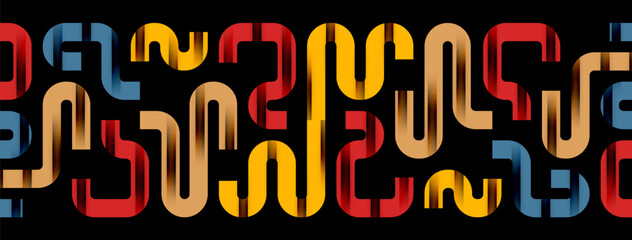 Lines, abstract letter style design background. Geometric vector Illustration For Wallpaper, Banner, Background, Card, Book Illustration, landing page