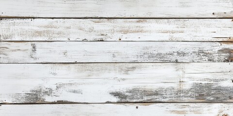 Naklejka premium White Washed Wood Texture Background , top view shot high quality Detail of a white wooden wall with a linear relief texture, White Wood Background .shabby chic background of shabby wooden planks.