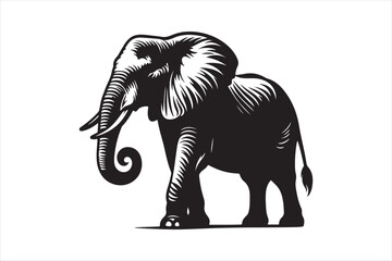 Elephant vector silhouette