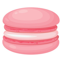 Vector image of delicious macaroons. Concept of delicious dessert and sweets. Element for your design. For banners, websites, advertising, etc.