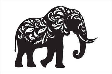 Elephant vector silhouette