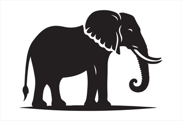 Elephant vector silhouette