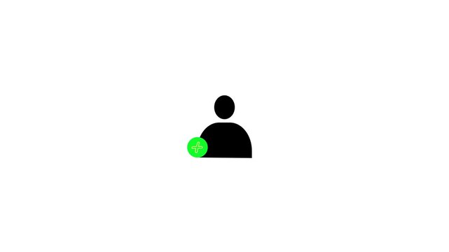 Animation video of follow icon.