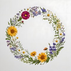 Obraz premium wreath of flowers