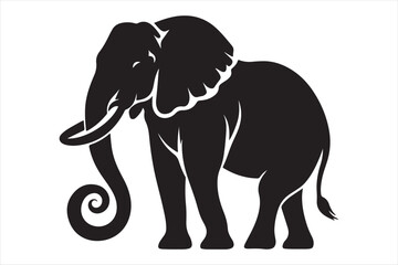 Elephant vector silhouette