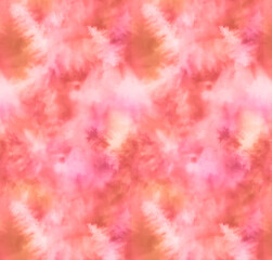 Fototapeta premium Pink Seamless Tie Dye Texture