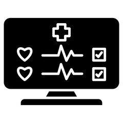 Fototapeta premium remote monitoring icon