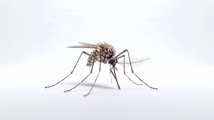 Mosquito isolated on white background.