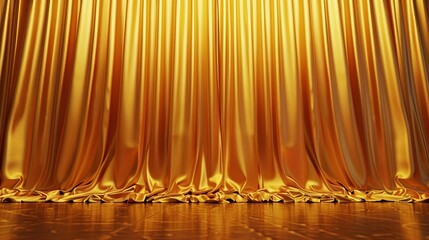Beautiful yellow theater curtains