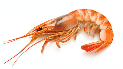 shrimp, prawn isolated on white background